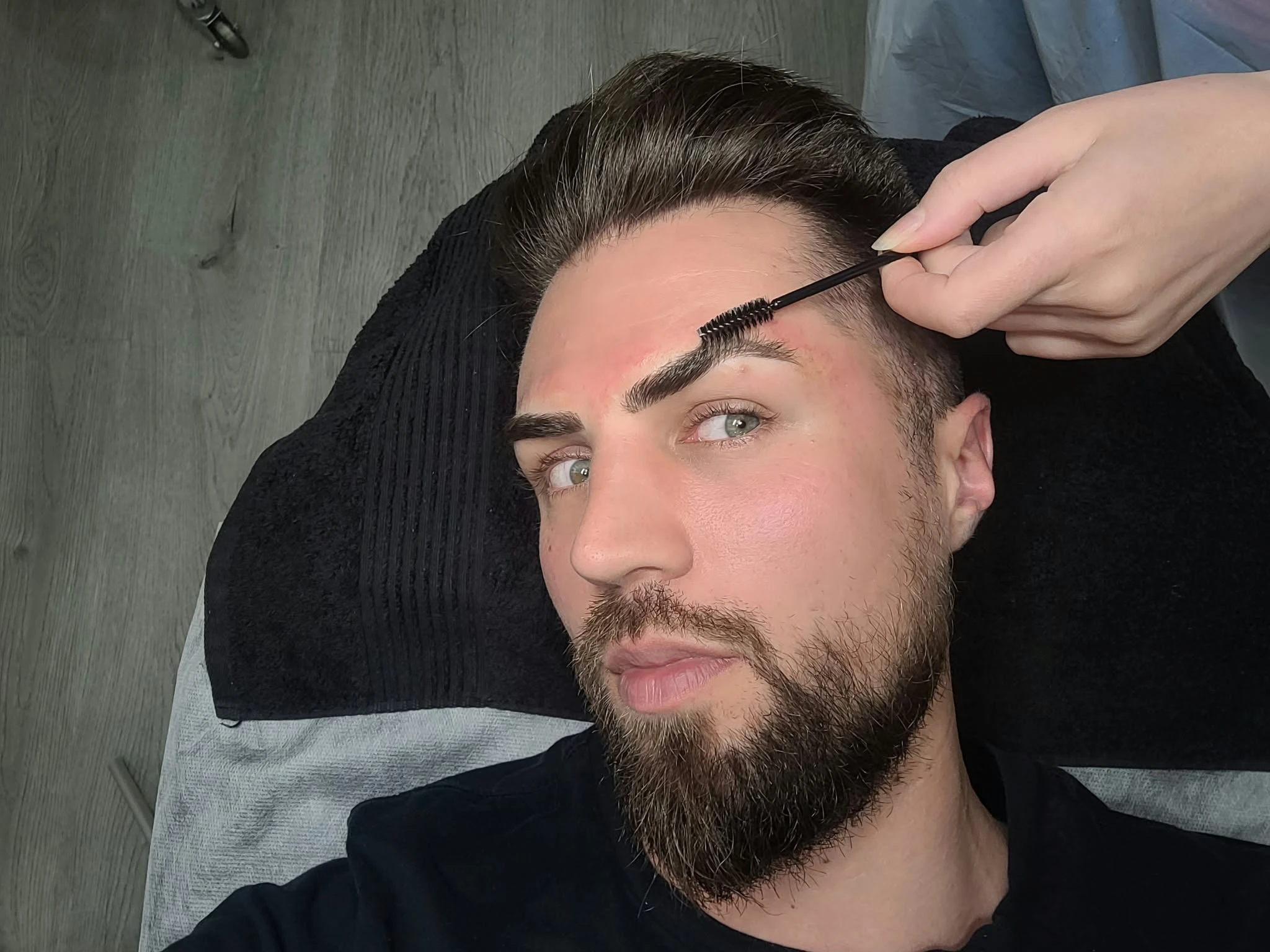 Professional eyebrow shaping treatment in the Beautique Artistry treatment room