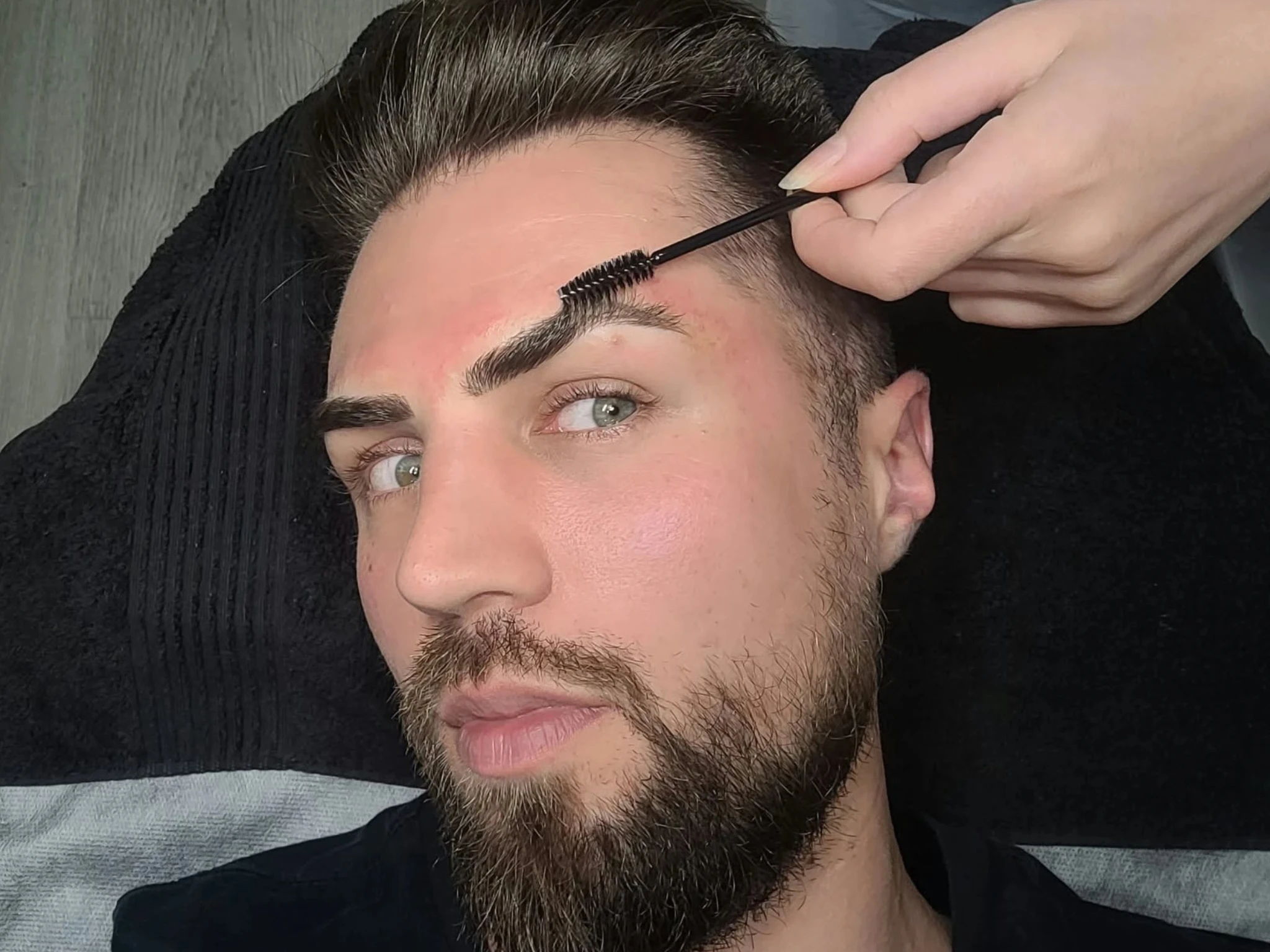 Professional eyebrow shaping treatment in the Beautique Artistry treatment room